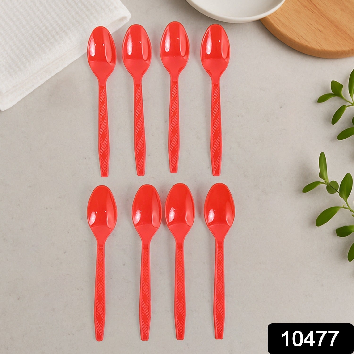Reusable Home Dining Plastic Spoons (8 Pc) Reusable Home Dining Plastic Spoons (8 Pc)